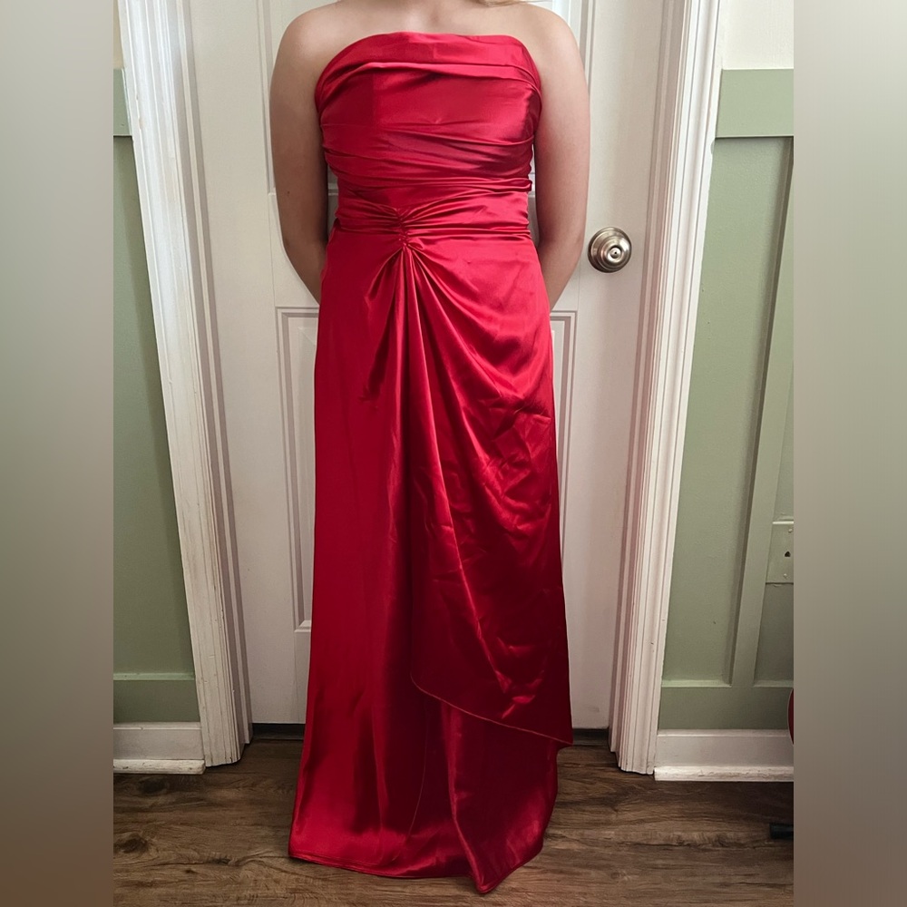 Red formal dress